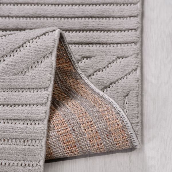 Crea Halı Tuana TY04K Gri Kabartmalı Modern Salon Halısı Mutfak Halısı Dekoratif Koridor Halısı My Crea Home