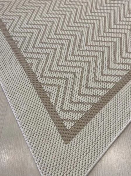 Reform Halı 9717 Bej Beyaz Jüt Sisal Toz Vermez Modern Salon Halısı Yolluk Hol Kilim