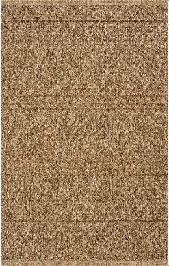 Seyran Halı Loopy 620 Kahve Hasır Dokuma Modern Halı Jüt Dokulu Yolluk