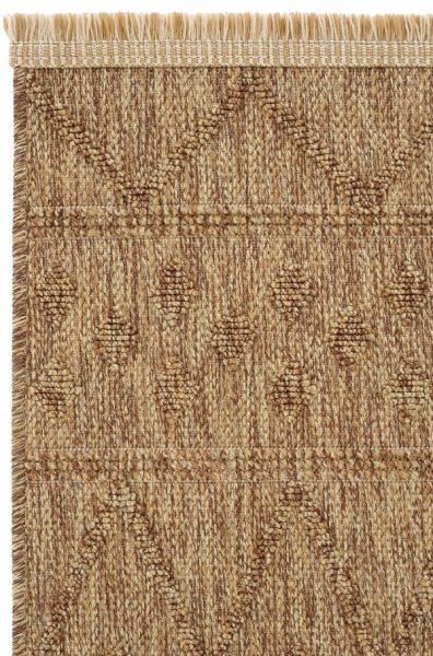 Seyran Halı Loopy 620 Kahve Hasır Dokuma Modern Halı Jüt Dokulu Yolluk