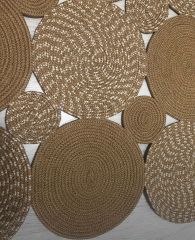 Milda 75 Jüt Hasırlı El Örgüsü Çift Taraflı Kilim Dikdörtgen Jüt Halı 100x200