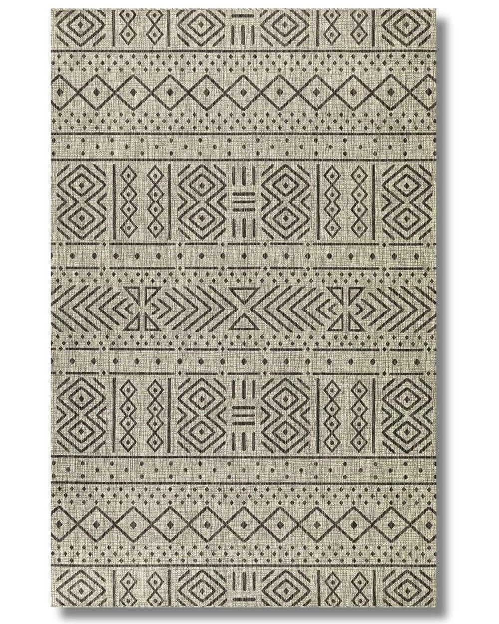 Drom Pamuk Dokuma Taban Makinede Yıkanabilen Kilim Kaymaz Şönil Nordic Modern Halı