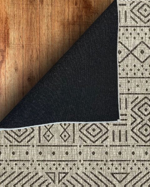 Drom Pamuk Dokuma Taban Makinede Yıkanabilen Kilim Kaymaz Şönil Nordic Modern Halı