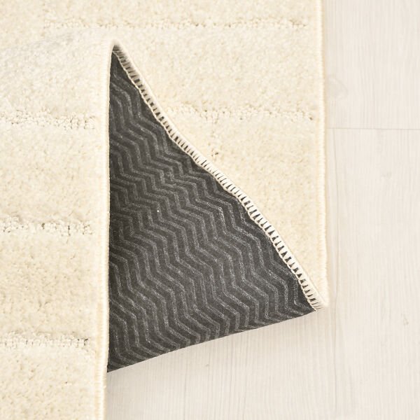 Crea Halı Mood MP1001 Shaggy Halı Yumuşak Tüylü Kaymaz Taban Modern Yolluk Salon Halısı Krem My Crea Home