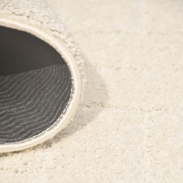 Crea Halı Mood MP1001 Shaggy Halı Yumuşak Tüylü Kaymaz Taban Modern Yolluk Salon Halısı Krem My Crea Home