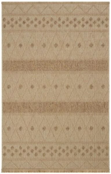 Seyran Halı Loopy 620 Bej Krem Hasır Dokuma Modern Halı Jüt Dokulu Yolluk