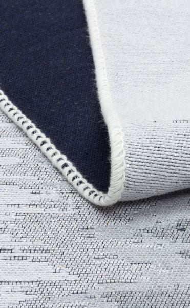 Eo Halı Arya 40 Çift Taraflı Yıkanabilir Siyah Beyaz Kilim Hav Toz Vermez Yolluk Mutfak Halısı