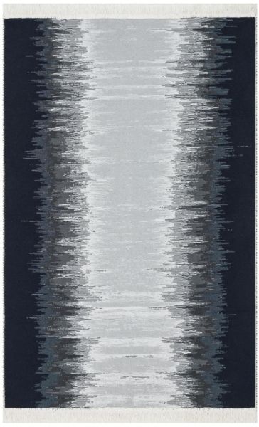 Eo Halı Arya 40 Çift Taraflı Yıkanabilir Siyah Beyaz Kilim Hav Toz Vermez Yolluk Mutfak Halısı