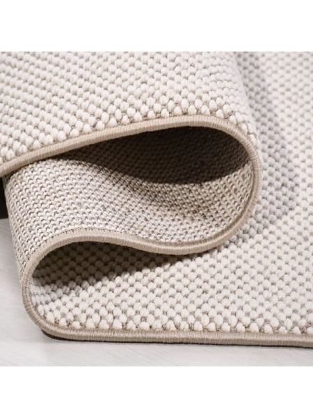 Crea Halı Cunda CE03K Krem Bukle Dokuma Modern Salon Halısı Mutfak Halısı Yolluk