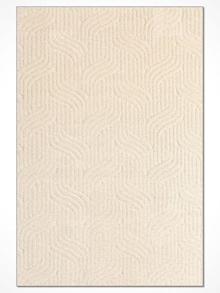 Crea Halı Mood MP1003 Shaggy Halı Yumuşak Tüylü Kaymaz Taban Modern Yolluk Salon Halısı Krem My Crea Home