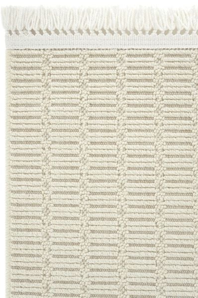 Seyran Halı Loopy 621 Krem Hasır Dokuma Modern Halı Jüt Dokulu Yolluk