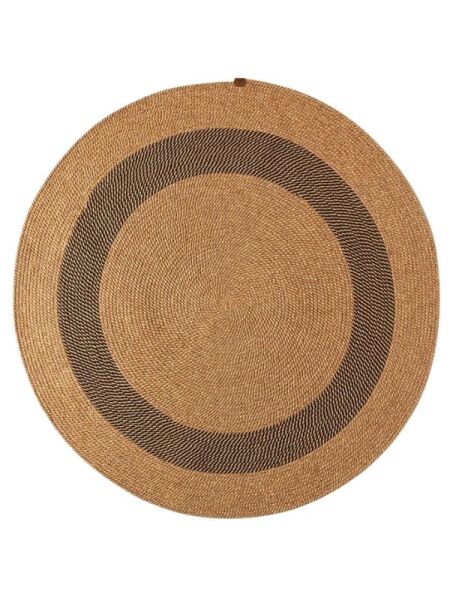 Salda JUT04 Hasır Çift Taraflı Yıkanabilir Jüt Kilim Mutfak Banyo Koridor Halısı Yuvarlak Jüt Halı