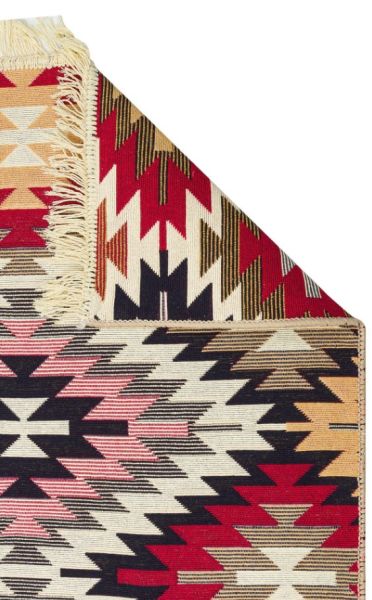 Eko Halı Arya AR 33 Red Çift Taraflı Yıkanabilir Multi Kilim Hav Toz Vermez Yolluk Mutfak Halısı