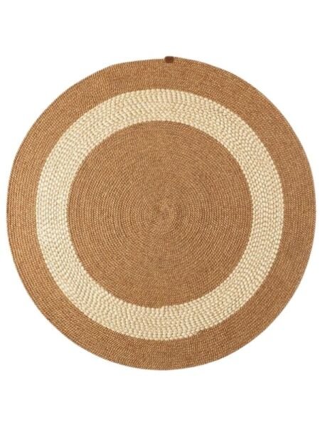Salda JUT05 Hasır Çift Taraflı Yıkanabilir Jüt Kilim Mutfak Banyo Koridor Halısı Yuvarlak Jüt Halı