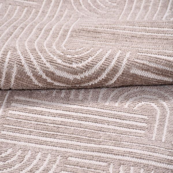 Crea Halı Rana 6111S Bej Yazlık Halı Kaydırmaz Taban Renkli Yıkanabilir Dokuma Kilim