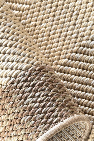 Agra Ar02 Sisal Hav Toz Vermez Kolay Silinebilir Yuvarlak Sisal Halı Antre Balkon Mutfak Silinebilir Sisal Kilim Vizon Çerçeveli Bej Sisal Halı