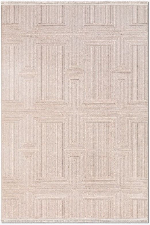 Crea Halı Klein 2314AK Bej Akrilik Dokuma Modern Salon Halısı My Crea Home