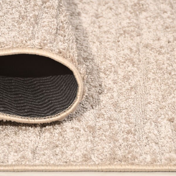 Crea Halı Mood MP1007 Shaggy Halı Yumuşak Tüylü Kaymaz Taban Modern Yolluk Salon Halısı Bej My Crea Home