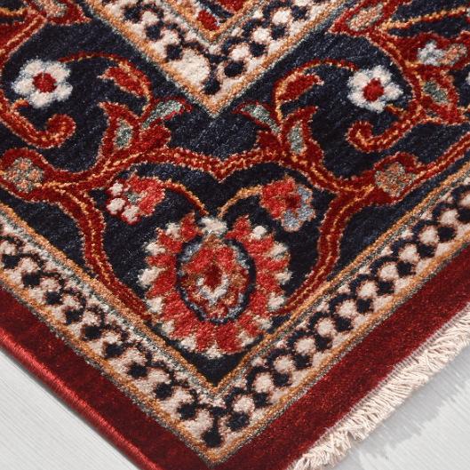 Crea Halı Özerk 01 Klasik Çiçek Desenli Oryantal Halı Salon Halısı