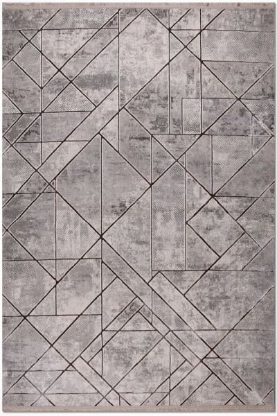 Crea Halı Odessa OP02K Gri Modern Salon Halısı Mutfak Halısı Dekoratif Koridor Halısı My Crea Home