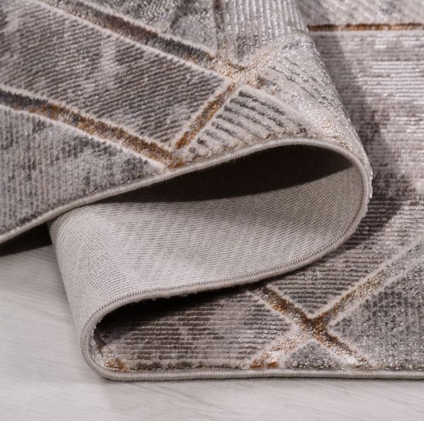 Crea Halı Odessa OP02K Gri Modern Salon Halısı Mutfak Halısı Dekoratif Koridor Halısı My Crea Home