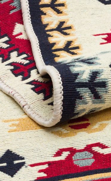 Eko Halı Arya AR 30 Red Çift Taraflı Yıkanabilir Multi Kilim Hav Toz Vermez Yolluk Mutfak Halısı