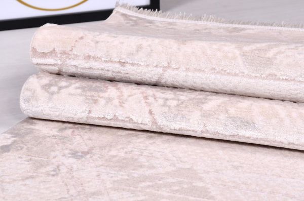 Crea Halı Klein 2315AK Krem Akrilik Dokuma Modern Salon Halısı My Crea Home