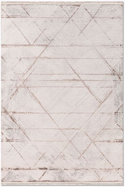 Crea Halı Klein 2315AK Krem Akrilik Dokuma Modern Salon Halısı My Crea Home