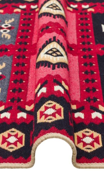 Eko Halı Arya AR 28 Red Çift Taraflı Yıkanabilir Multi Kilim Hav Toz Vermez Yolluk Mutfak Halısı