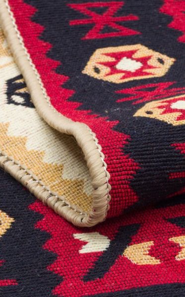 Eko Halı Arya AR 28 Red Çift Taraflı Yıkanabilir Multi Kilim Hav Toz Vermez Yolluk Mutfak Halısı