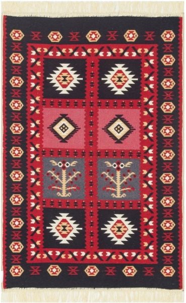 Eko Halı Arya AR 28 Red Çift Taraflı Yıkanabilir Multi Kilim Hav Toz Vermez Yolluk Mutfak Halısı