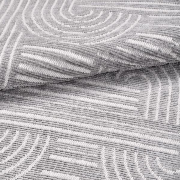 Crea Halı Rana 6115S Gri Yazlık Halı Kaydırmaz Taban Renkli Yıkanabilir Dokuma Kilim