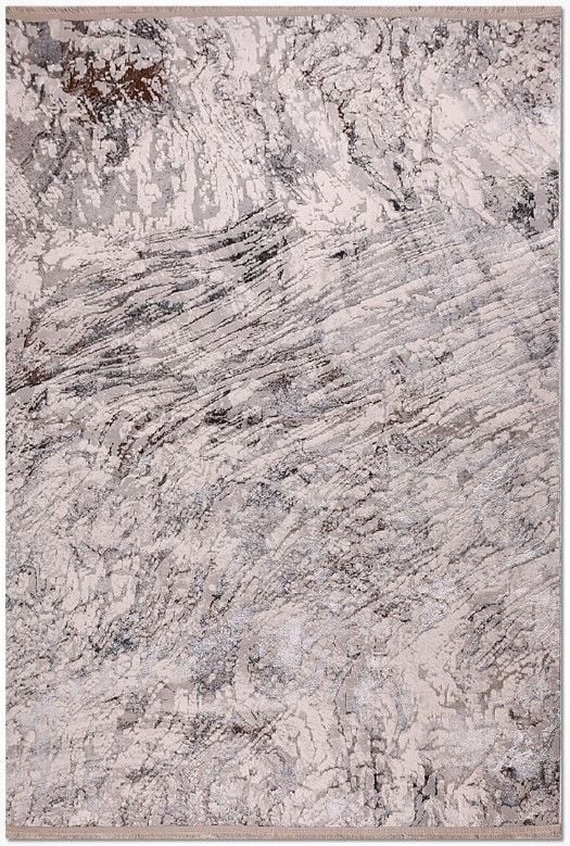 Crea Halı Odessa OP03K Gri Modern Salon Halısı Mutfak Halısı Dekoratif Koridor Halısı My Crea Home