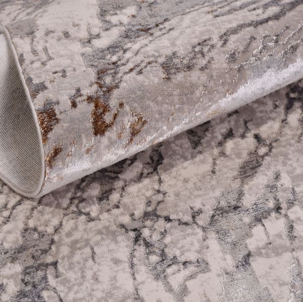 Crea Halı Odessa OP03K Gri Modern Salon Halısı Mutfak Halısı Dekoratif Koridor Halısı My Crea Home