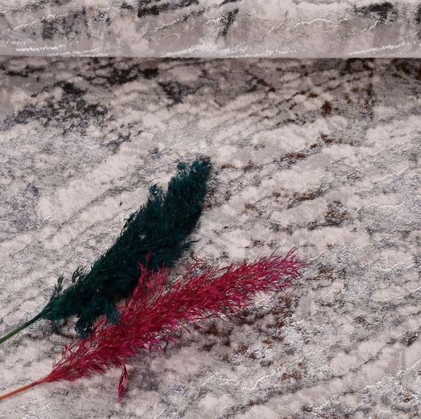 Crea Halı Odessa OP03K Gri Modern Salon Halısı Mutfak Halısı Dekoratif Koridor Halısı My Crea Home