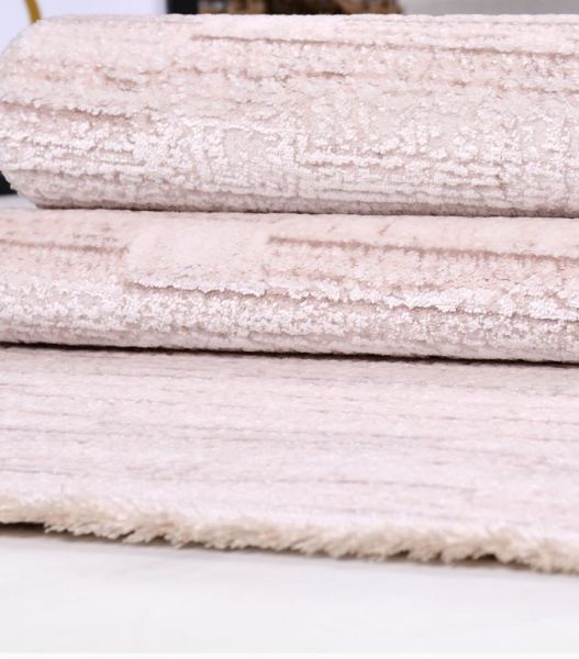 Crea Halı Klein 2317AK Krem Akrilik Dokuma Modern Salon Halısı My Crea Home