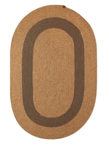 Salda JUT08 Hasır Çift Taraflı Yıkanabilir Jüt Kilim Mutfak Banyo Koridor Halısı Oval Jüt Halı