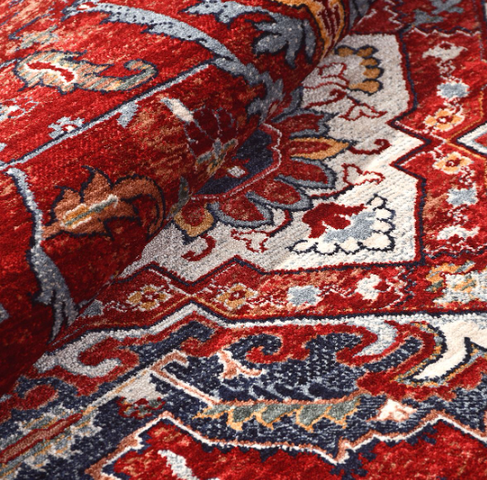Crea Halı Özerk 03 Multi Çiçek Desenli Vintage Halı Dekoratif Klasik Halı