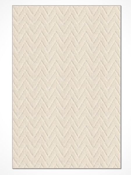 Crea Halı Mood MP6497 Shaggy Halı Yumuşak Tüylü Kaymaz Taban Modern Yolluk Salon Halısı Krem My Crea Home