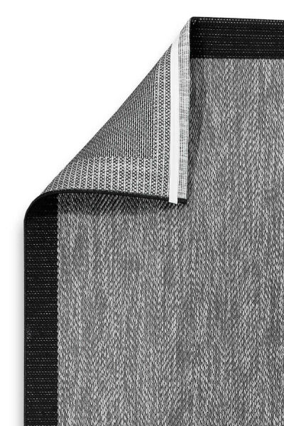 Agra Ar01 Sisal Hav Toz Vermez Kolay Silinebilir Dikdörtgen Sisal Halı Antre Balkon Mutfak Silinebilir Sisal Kilim Siyah Çerçeveli Gri Sisal Halı