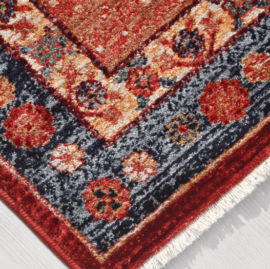Crea Halı Özerk 04 Multi Çiçek Desenli Vintage Halı Dekoratif Klasik Halı