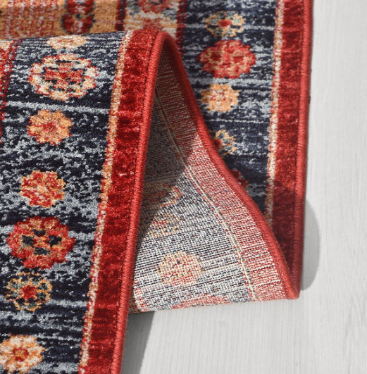 Crea Halı Özerk 04 Multi Çiçek Desenli Vintage Halı Dekoratif Klasik Halı
