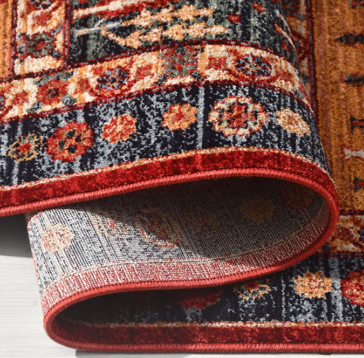 Crea Halı Özerk 04 Multi Çiçek Desenli Vintage Halı Dekoratif Klasik Halı