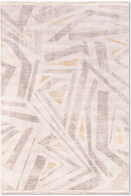 Crea Halı Klein 2319AK Krem Akrilik Dokuma Modern Salon Halısı My Crea Home