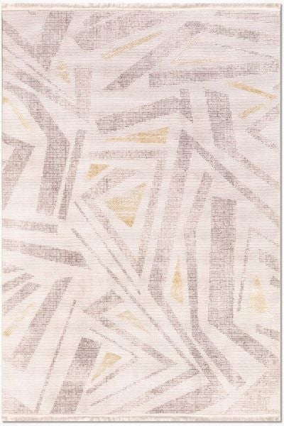Crea Halı Klein 2319AK Krem Akrilik Dokuma Modern Salon Halısı My Crea Home