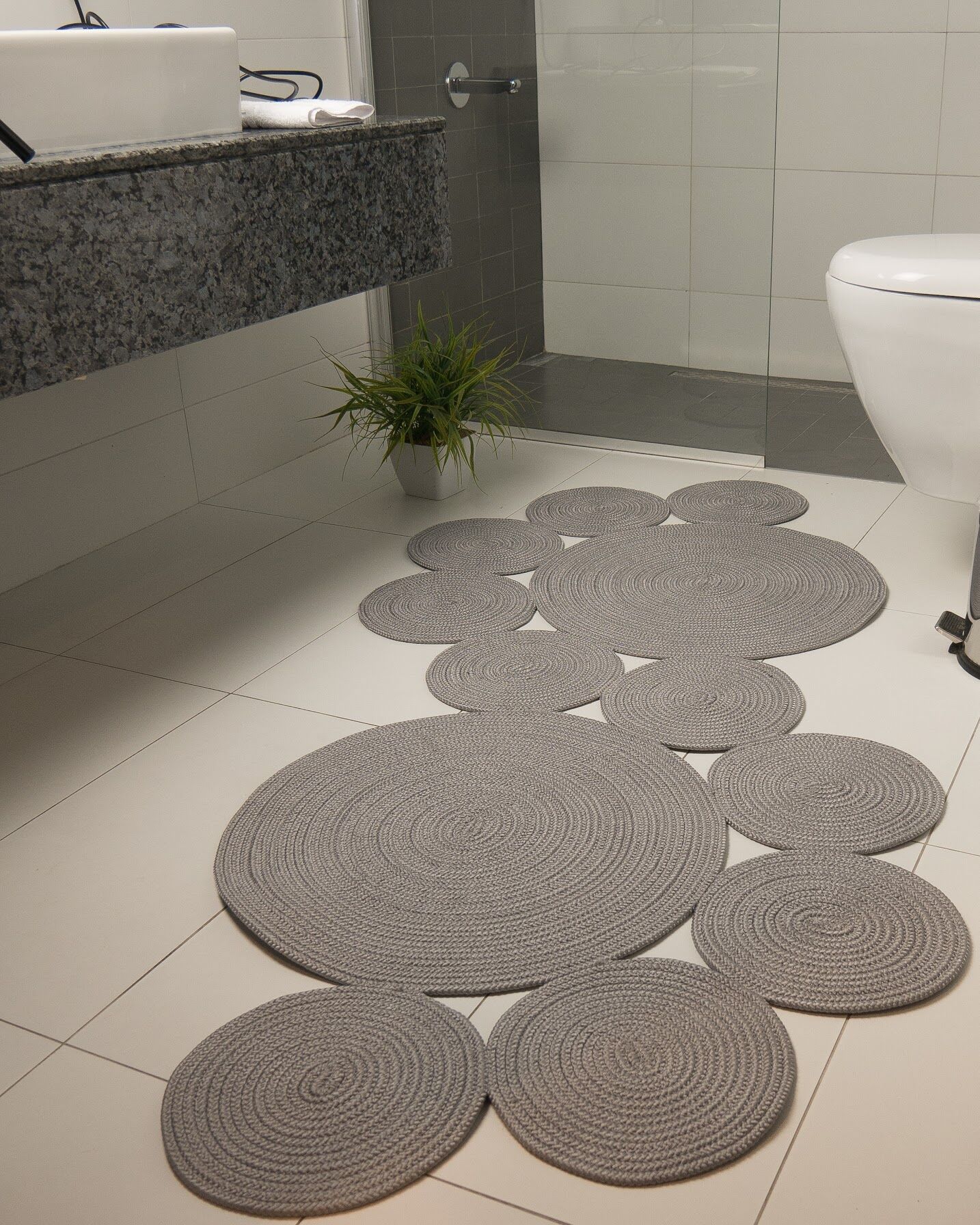 Milda 65 Jüt Hasır Örgü Modern Çift Taraflı Kilim Dekoratif Asimetrik Gri Jüt Halı