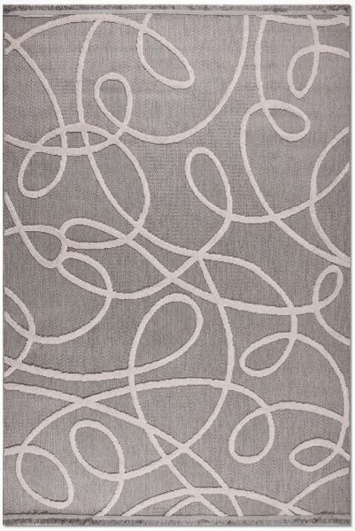 Crea Halı Fox FC01K Gri Kabartmalı Modern Salon Halısı Mutfak Halısı Dekoratif Koridor Halısı My Crea Home