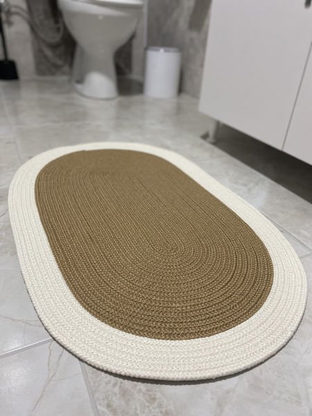 Halımax Milda Jüt Tekli Banyo Paspası Çift Taraflı Kaymaz Yıkanabilir Banyo Paspas Takımı