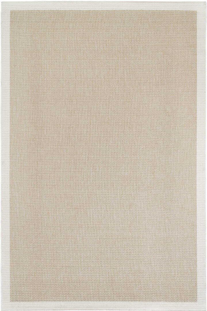 Agra Ar02 Sisal Hav Toz Vermez Kolay Silinebilir Dikdörtgen Sisal Halı Antre Balkon Mutfak Silinebilir Sisal Kilim Vizon Çerçeveli Bej Sisal Halı