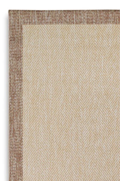 Agra Ar02 Sisal Hav Toz Vermez Kolay Silinebilir Dikdörtgen Sisal Halı Antre Balkon Mutfak Silinebilir Sisal Kilim Vizon Çerçeveli Bej Sisal Halı